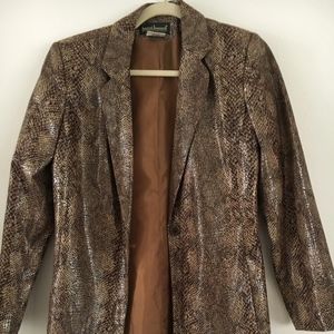 Snakeskin design coat